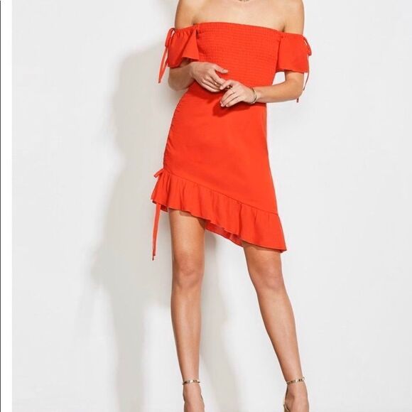 ALI & JAY Dresses & Skirts - NWT! Ali & Jay red off the shoulder mini dress XL